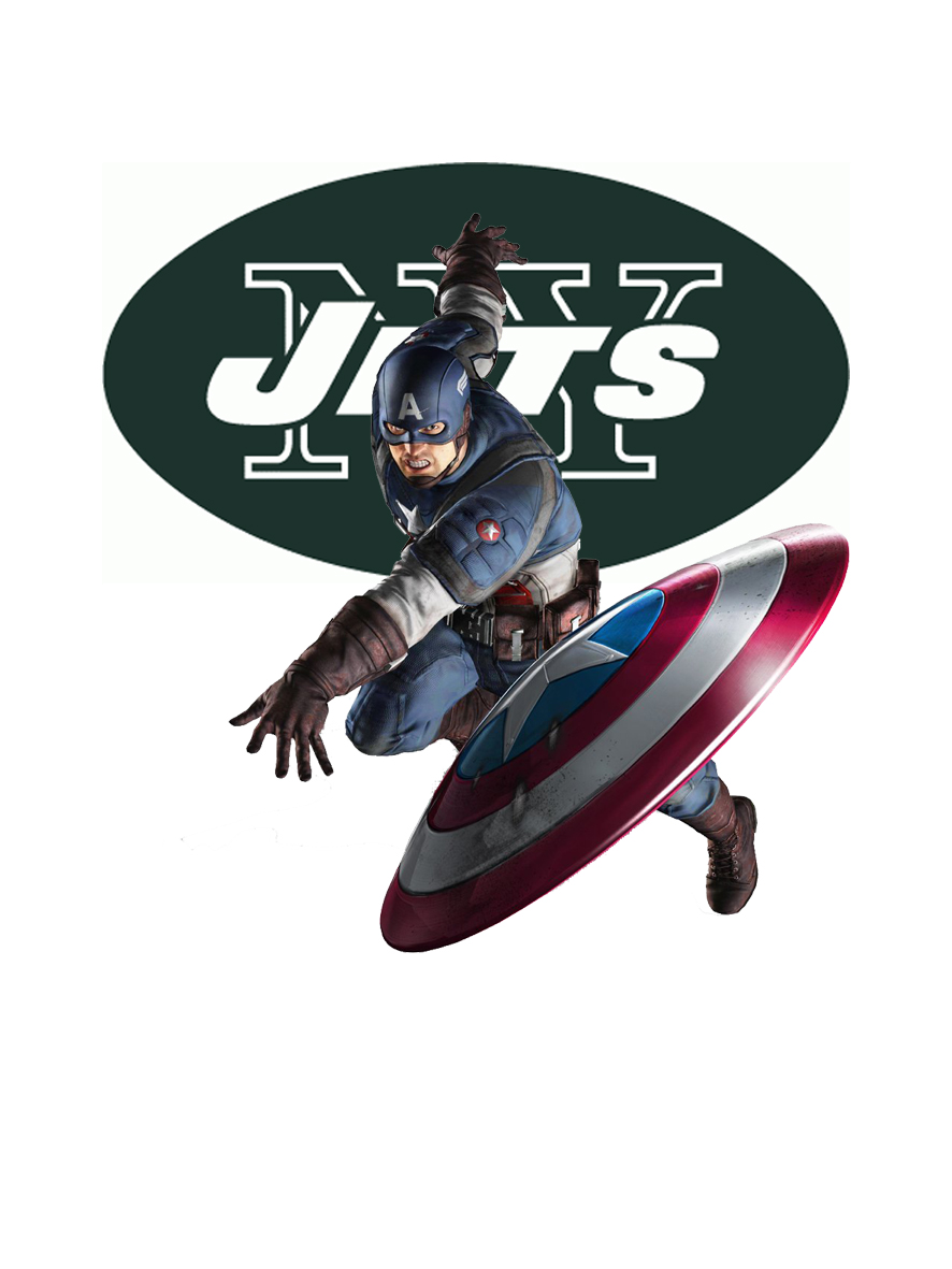 New York Jets Captain America Logo vinyl decal